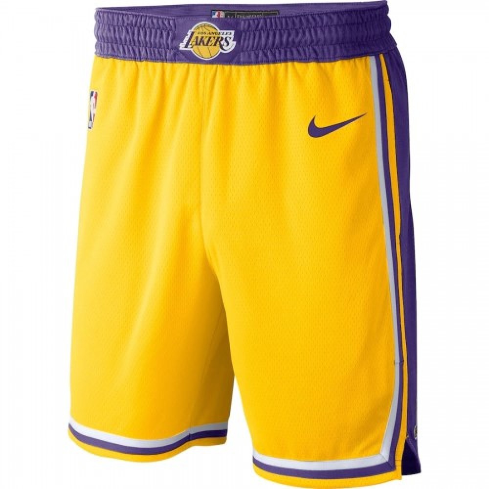 Men's Los Angeles Lakers Yellow NBA Swingman Short - Icon Edition-Pro Kit Vault | Brand New 26/27 Sports Jerseys
